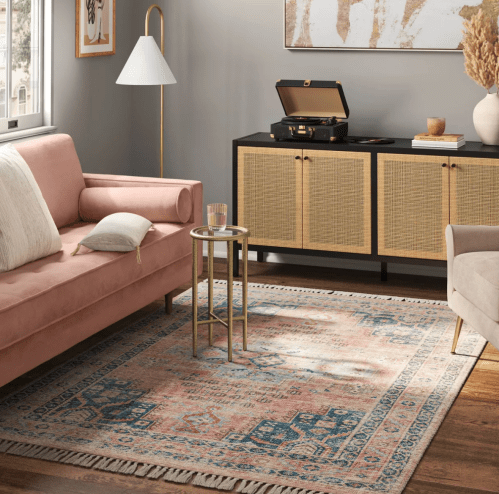 Styles living room with carpet