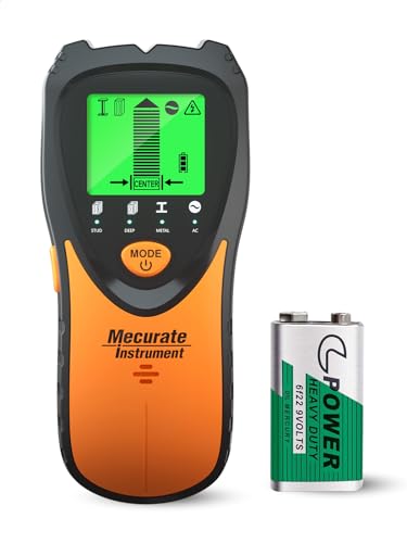 Mecure Boed Foder Wallscannersersor - 5 in 1 electronic pen with LCD display & amp; Audio alarm for WOOD AC Live Wire Metal Pins Designary Strom tube