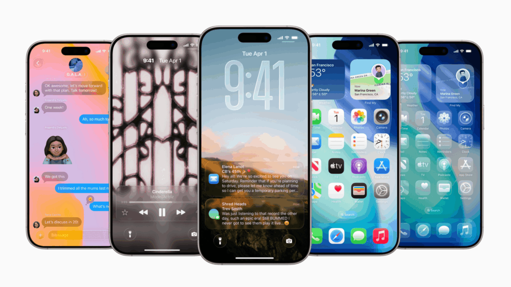 iOS 26 screens