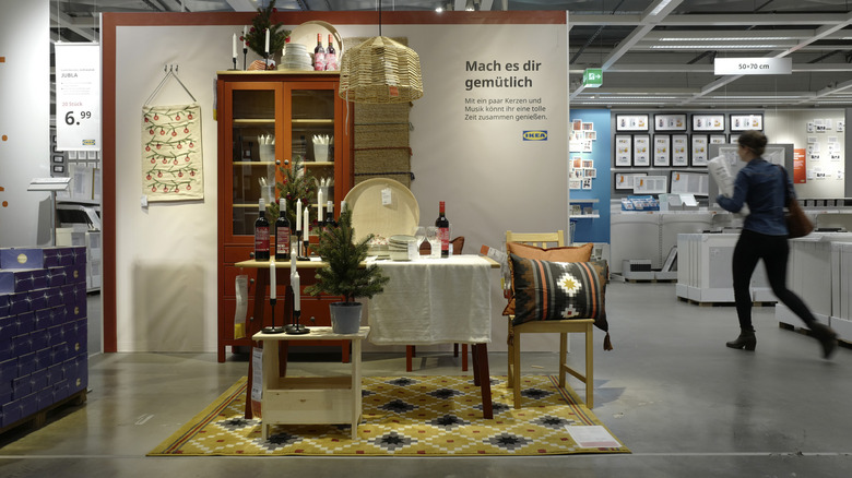 General atmosphere in the Ikea Eching Store during a celebration for Ikea's 50th anniversary on October 17, 2024 near Munich.
