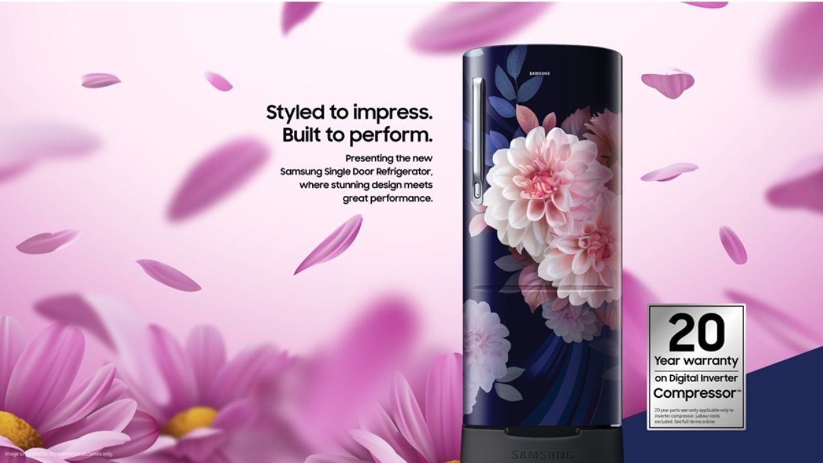 Samsung introduces a new selection of unit door cuffs with floral design in India