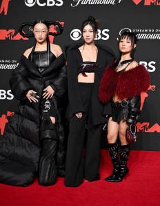Audrey Nuna, Ejae, Rei Ami at the MTV Video Music Awards 2025 in the UBS Arena on September 7, 2025 in New York, New York.