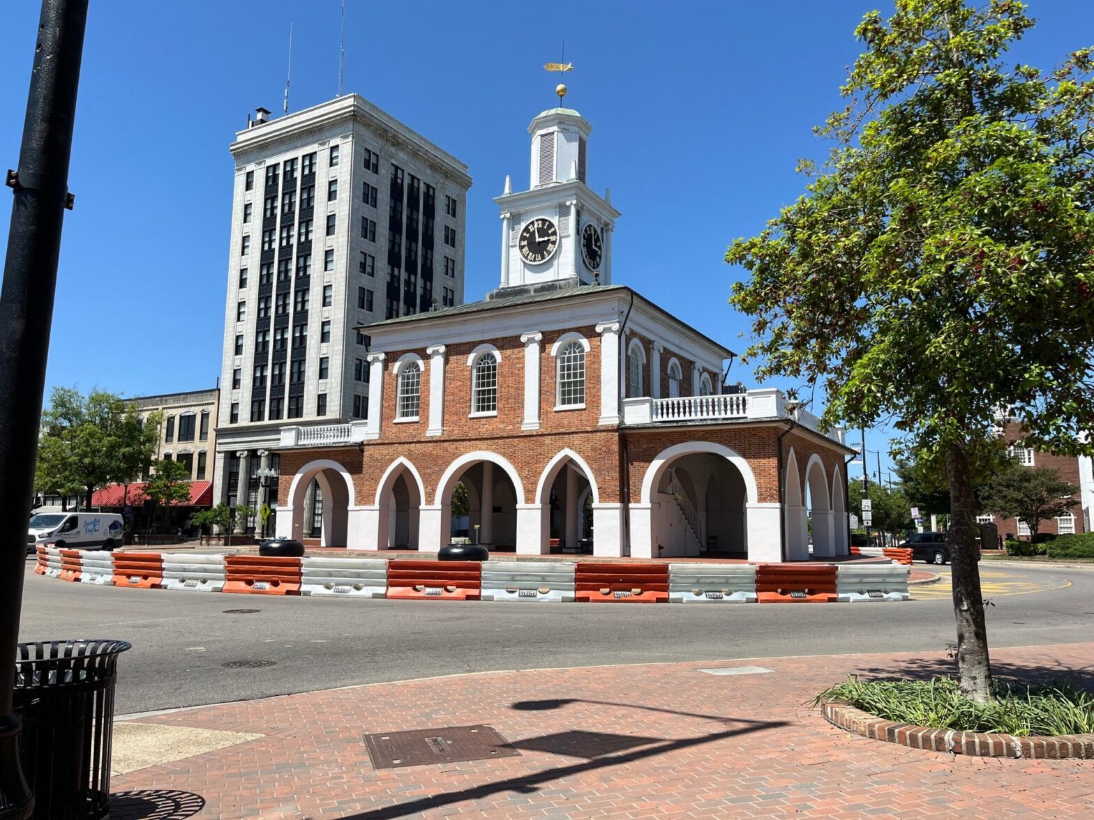 The Fayetteville Market House provides 6.5 million US dollars with new lighting