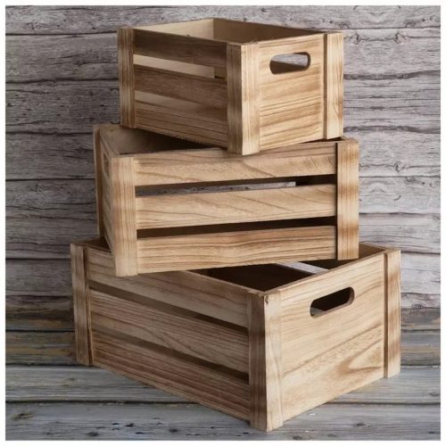 Wooden boxes