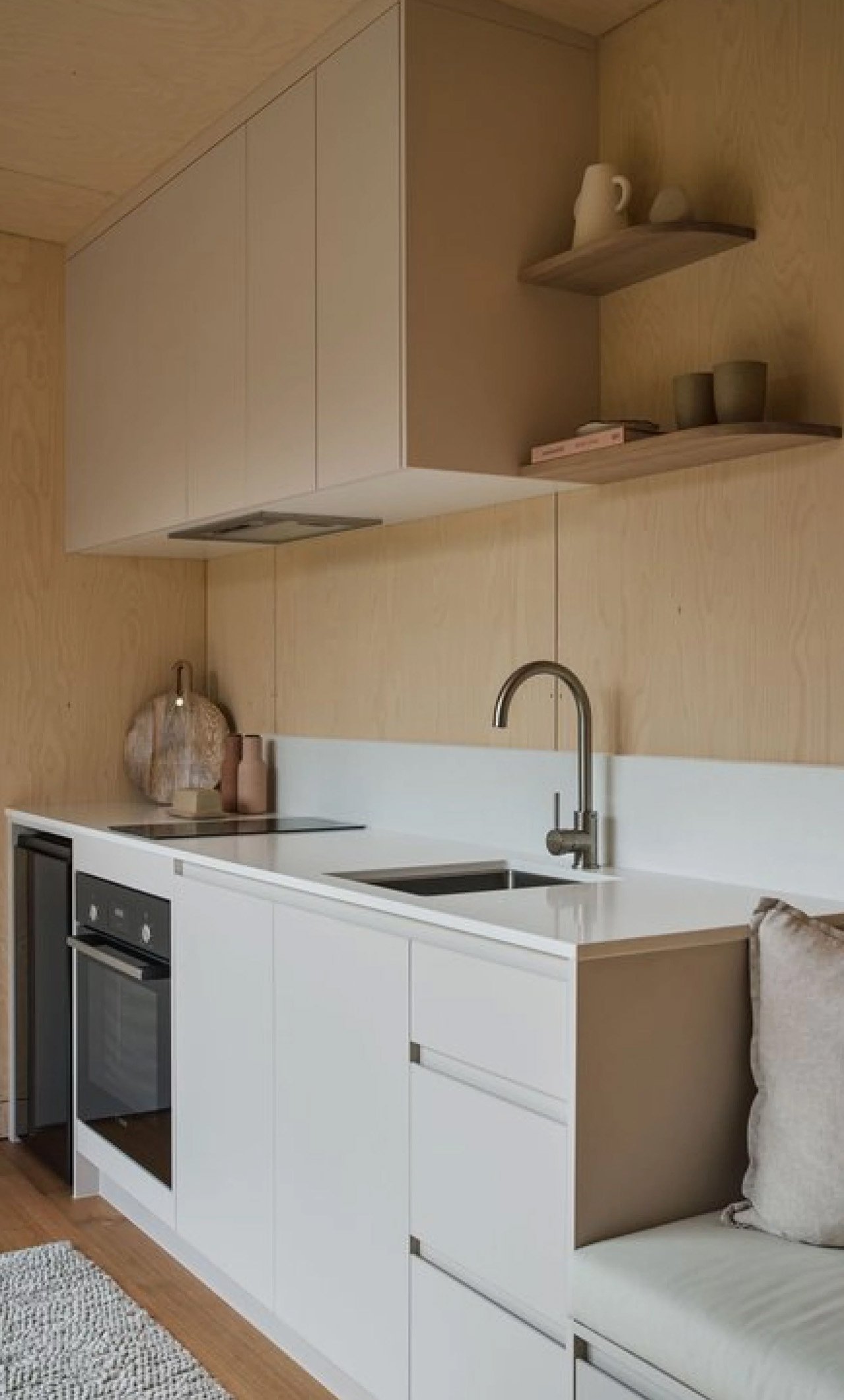 This $78,000 tiny house has curved walls and luxuries most homes never get