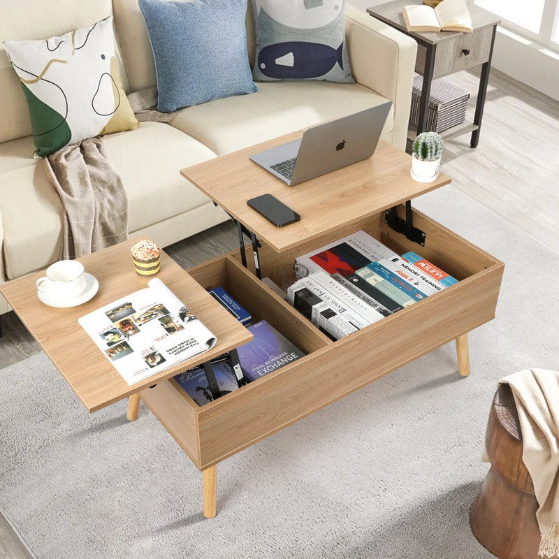Desari lift-top coffee table with storage Desari lift-top coffee table with storage