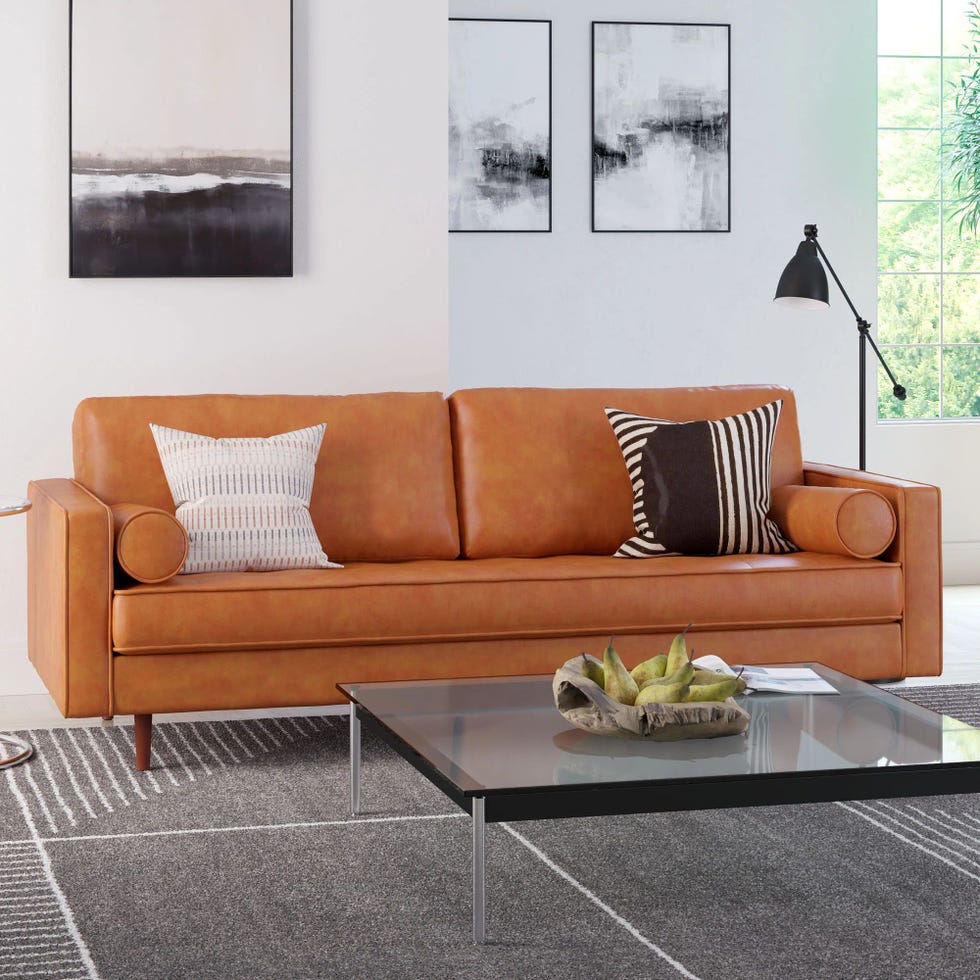 Geo 84" Real leather sofa Geo 84" Real leather sofa