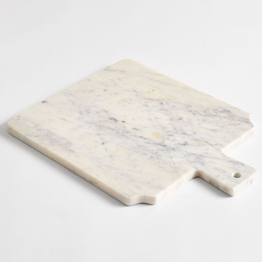 Pottery Barn Marquee Marble Cheese Board with Large Handle