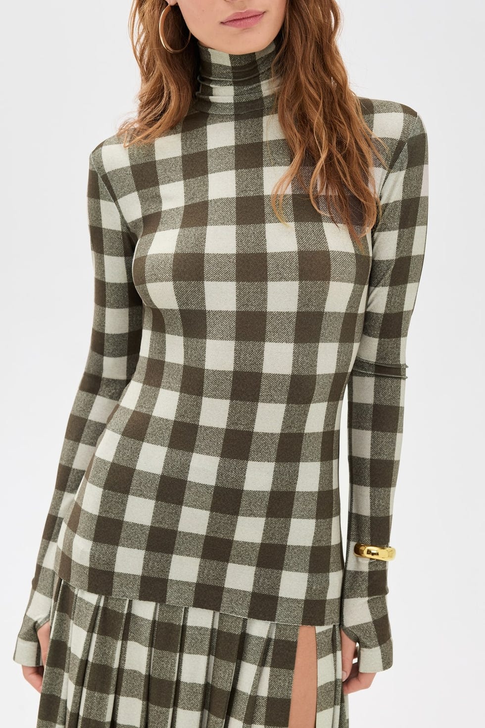Slim-fit, long-sleeved turtle top Slim-fit, long-sleeved turtle top