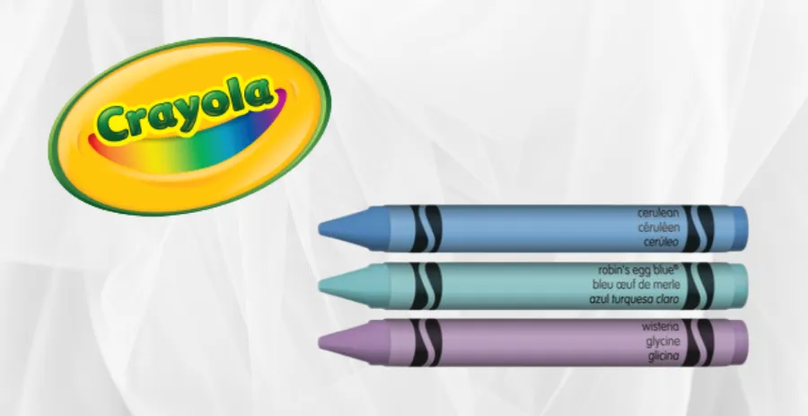 Crayola is making us feel blue with its list of “Favorite Colors in the World.”