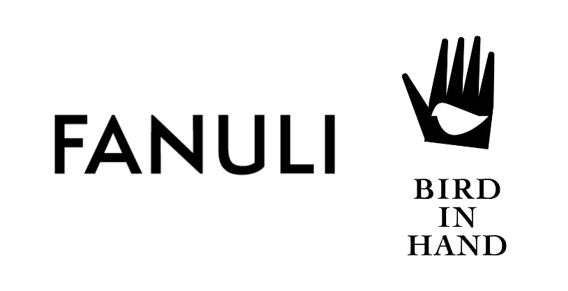 Fanuli and bird-in-hand logo