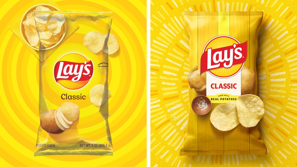 Lay's unveils chip bag redesign and ingredient overhaul in rebrand