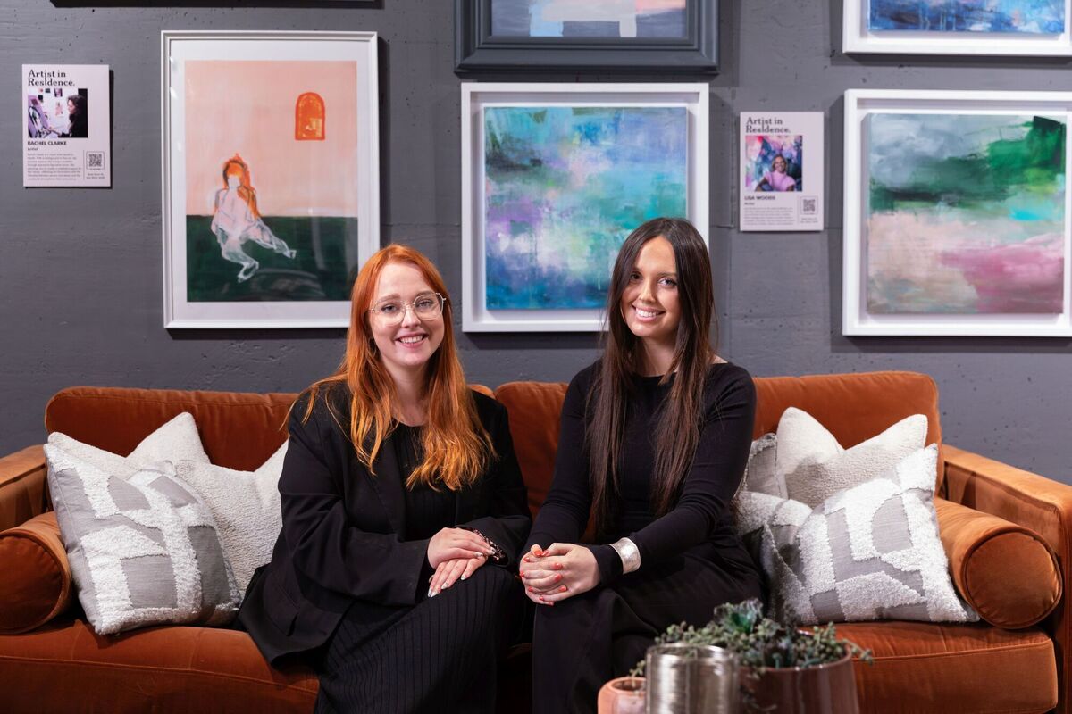     Laura O'Keeffe and Sarah Dunne, co-curators of Artist in Residence.