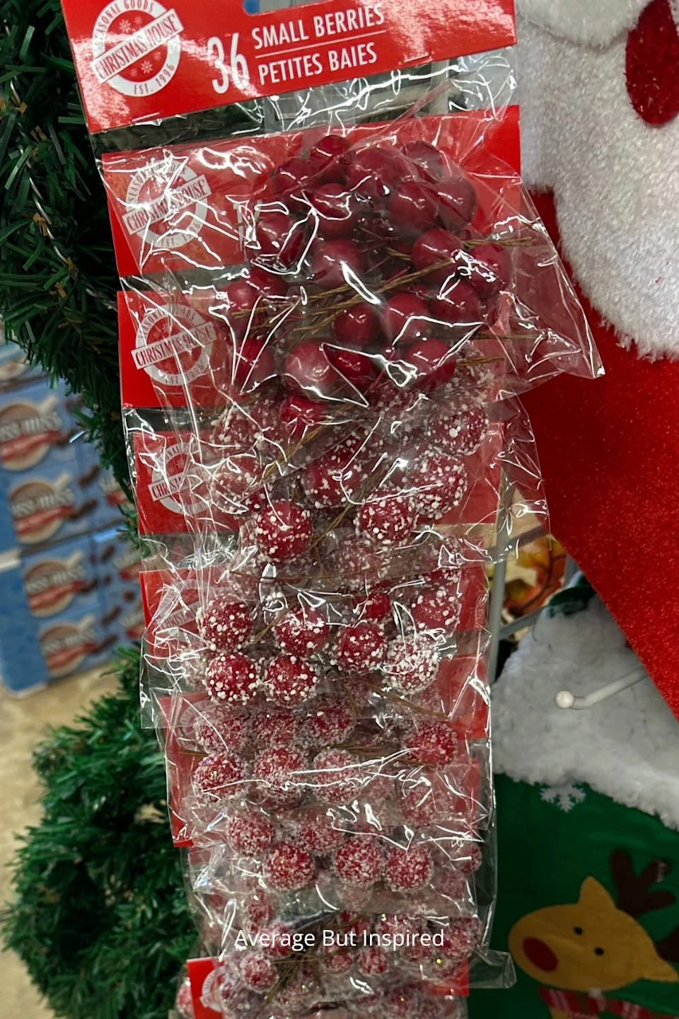 Dollar Tree has sugared fruit berries to craft for the 2025 holidays