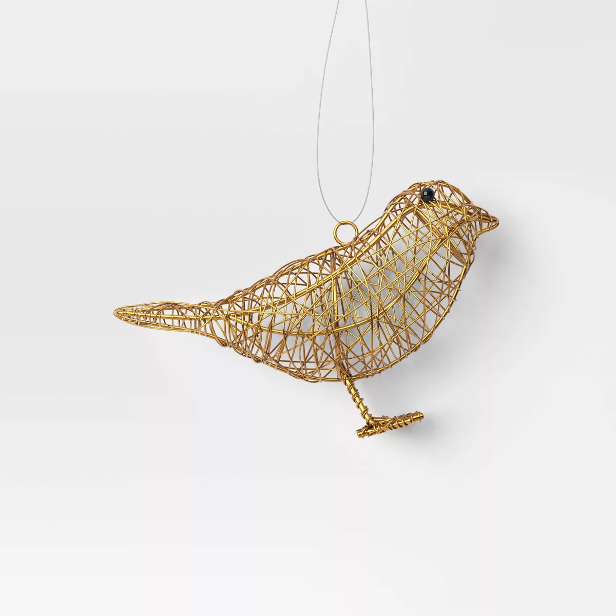 Gold Wire Wrapped Bird Christmas Ornament - Wondershopu0026#8482;